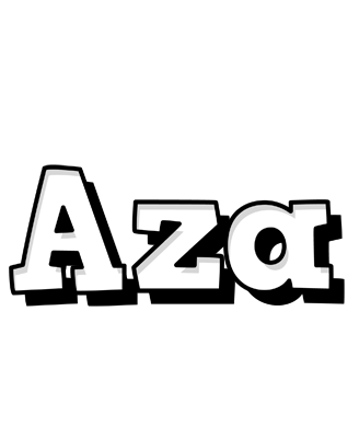 Aza snowing logo