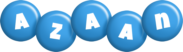 Azaan candy-blue logo