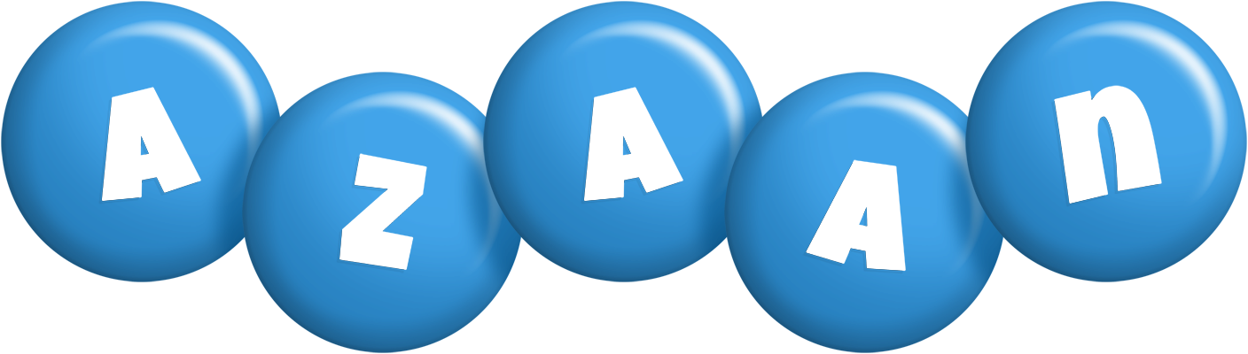 Azaan candy-blue logo