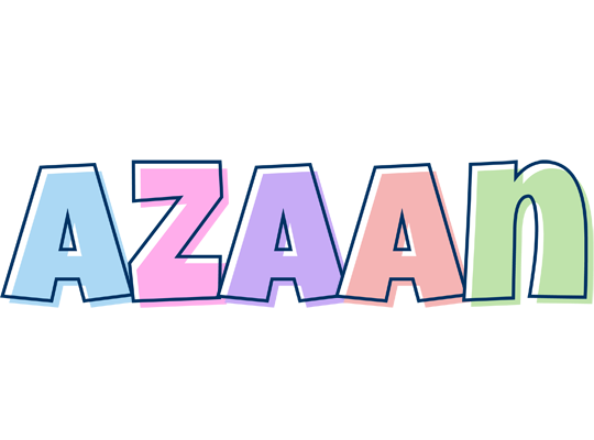 Azaan pastel logo
