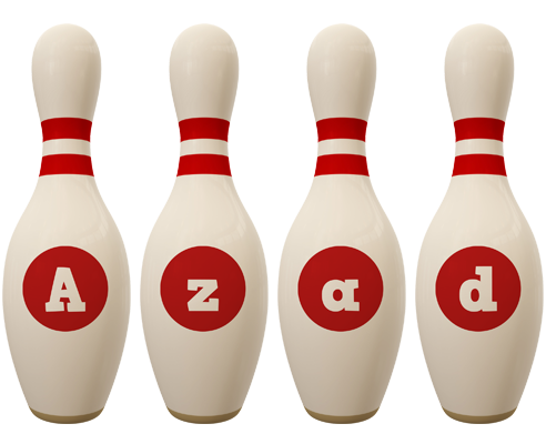 Azad bowling-pin logo