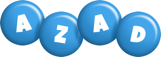 Azad candy-blue logo