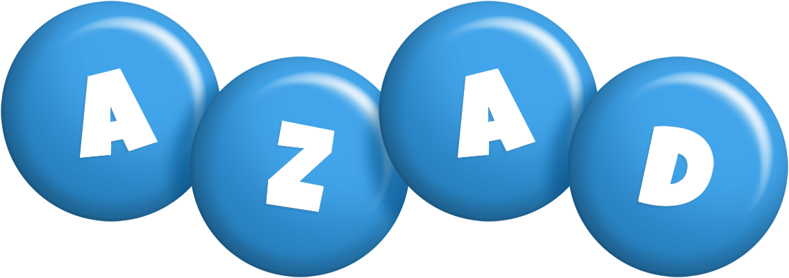 Azad candy-blue logo