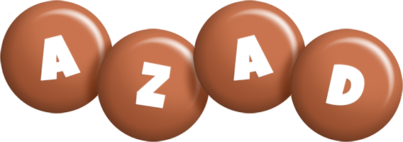 Azad candy-brown logo