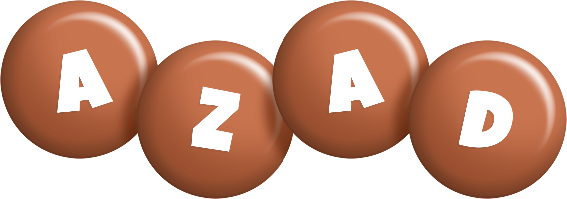 Azad candy-brown logo