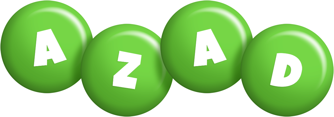 Azad candy-green logo