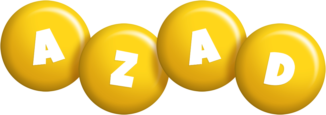 Azad candy-yellow logo