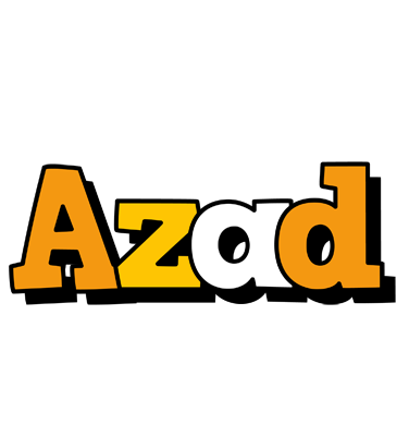 Azad cartoon logo