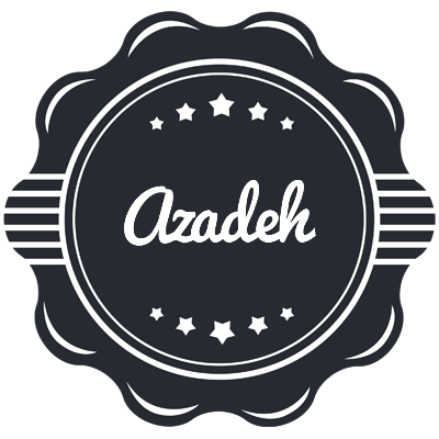 Azadeh badge logo