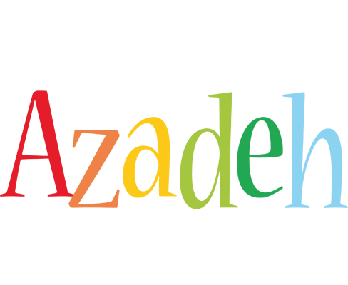 Azadeh birthday logo