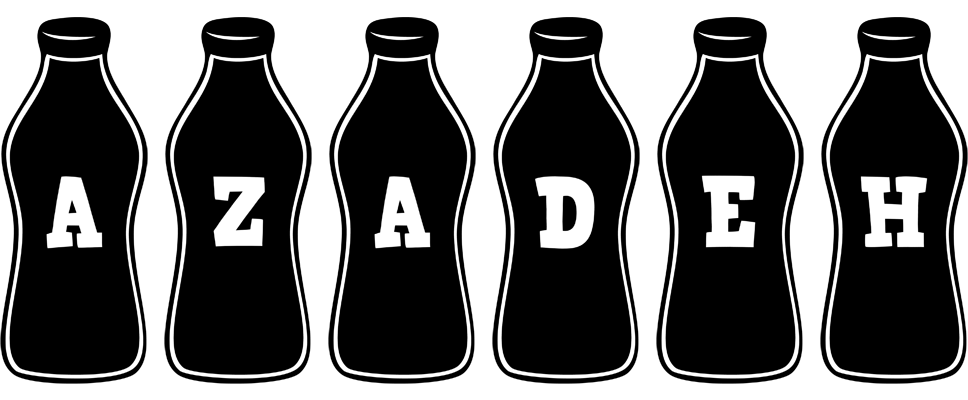 Azadeh bottle logo