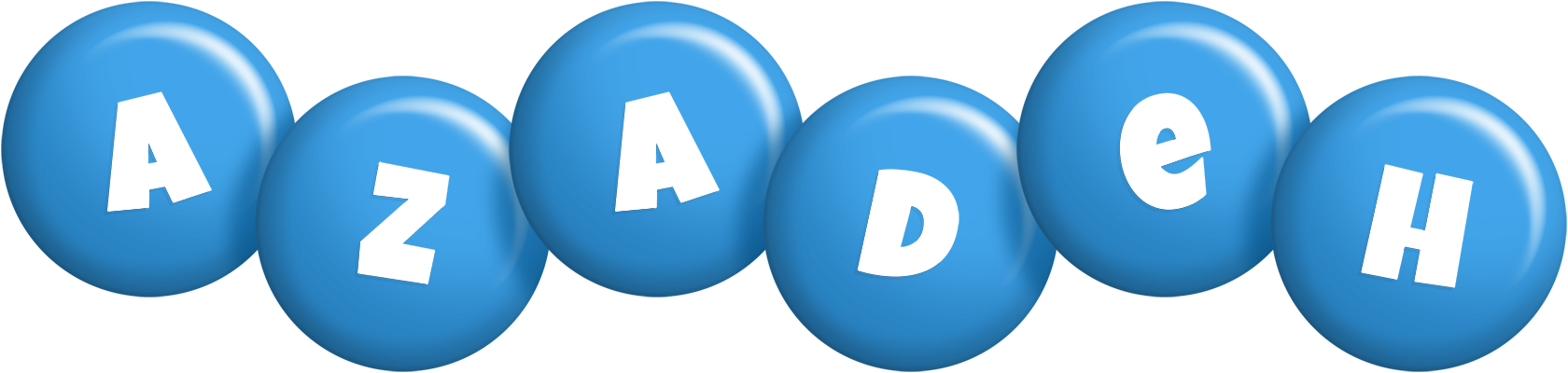 Azadeh candy-blue logo