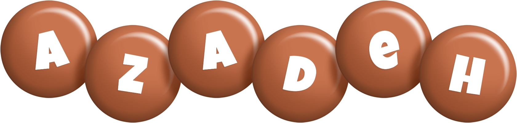 Azadeh candy-brown logo