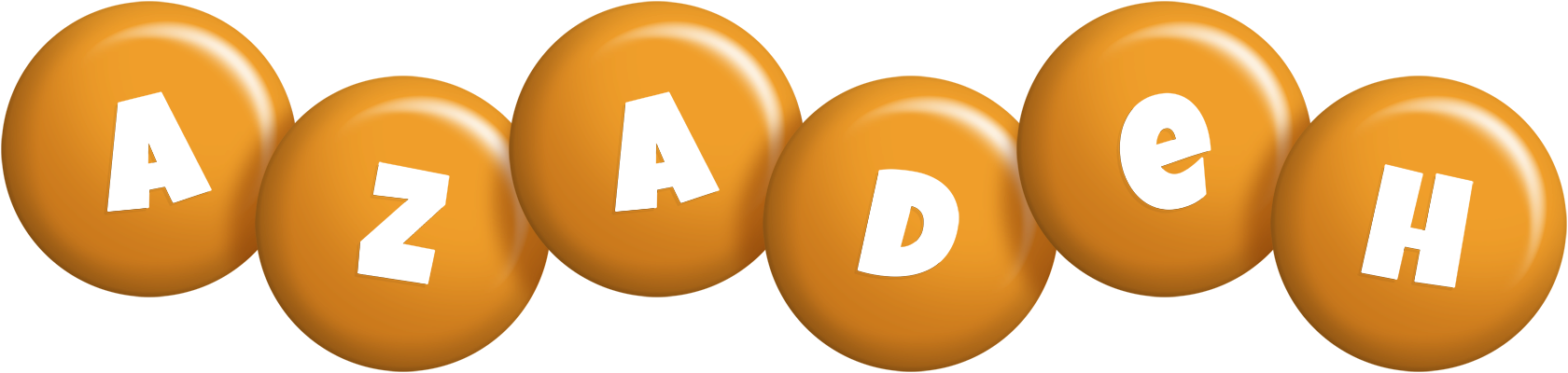 Azadeh candy-orange logo