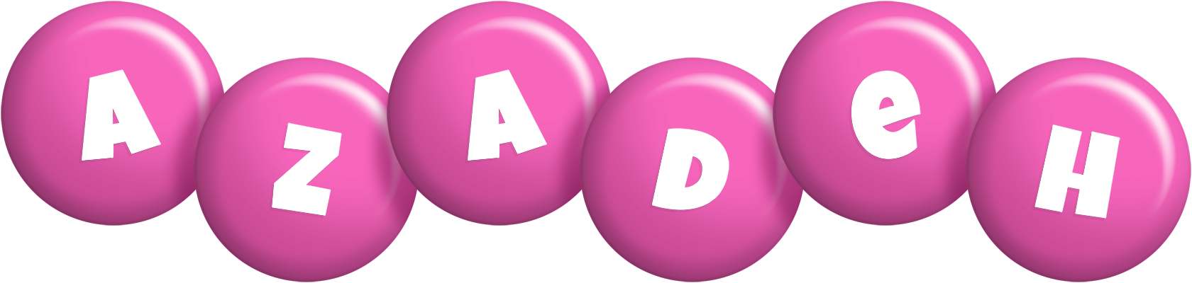 Azadeh candy-pink logo