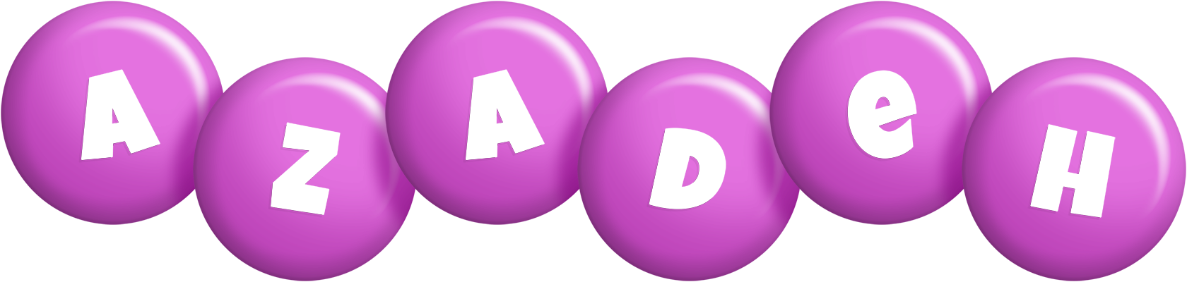 Azadeh candy-purple logo