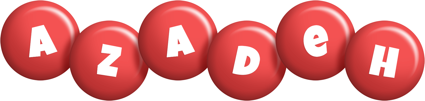 Azadeh candy-red logo