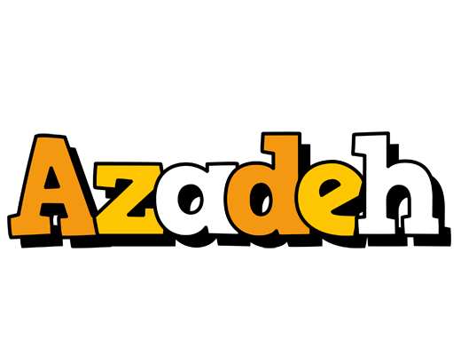 Azadeh cartoon logo