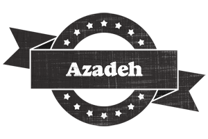 Azadeh grunge logo