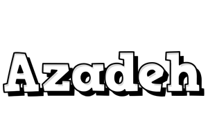 Azadeh snowing logo