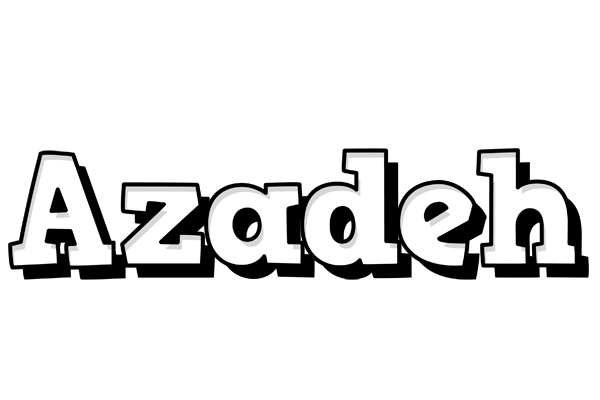 Azadeh snowing logo