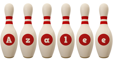 Azalee bowling-pin logo