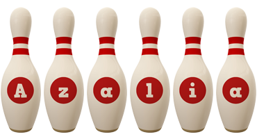 Azalia bowling-pin logo