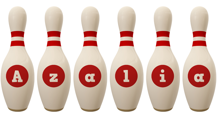 Azalia bowling-pin logo