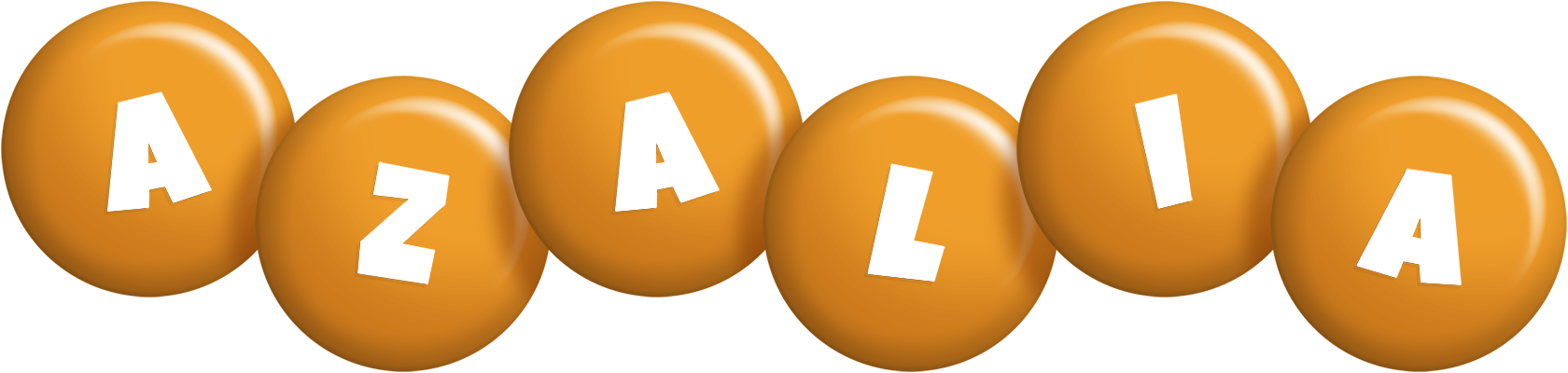 Azalia candy-orange logo