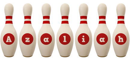 Azaliah bowling-pin logo