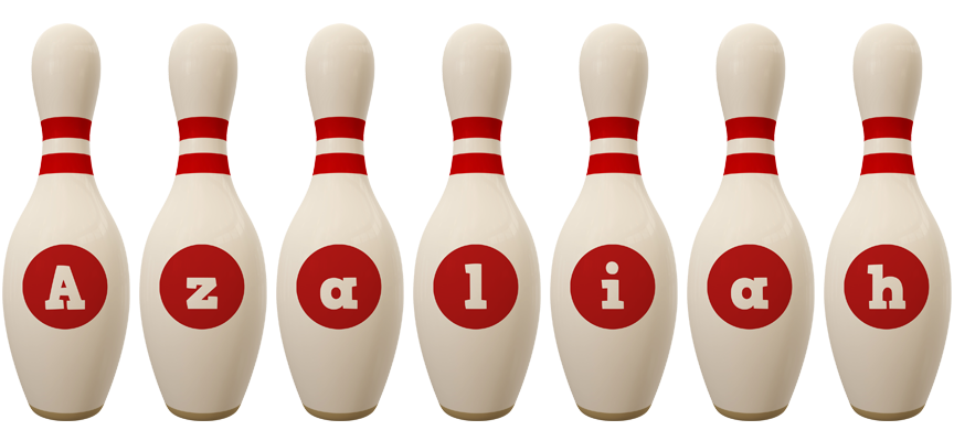 Azaliah bowling-pin logo