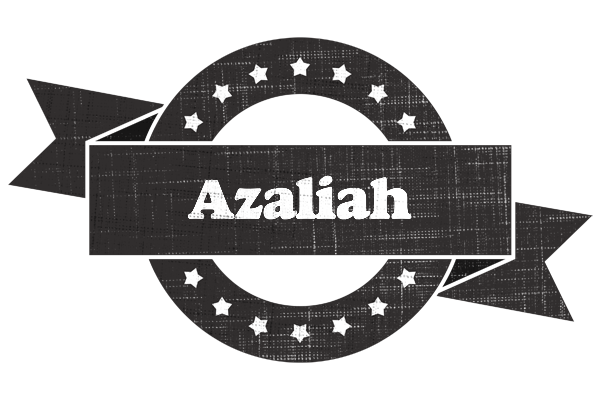 Azaliah grunge logo