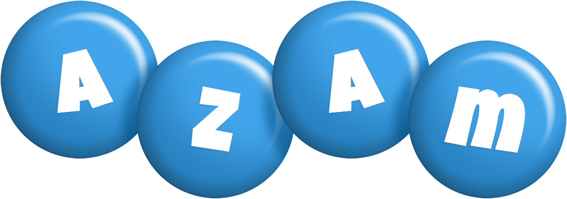Azam candy-blue logo