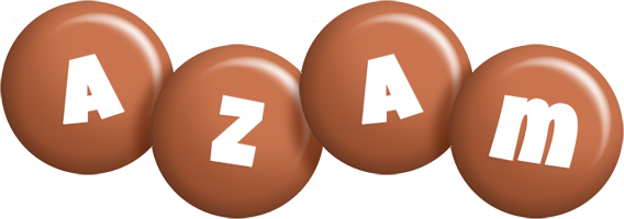 Azam candy-brown logo