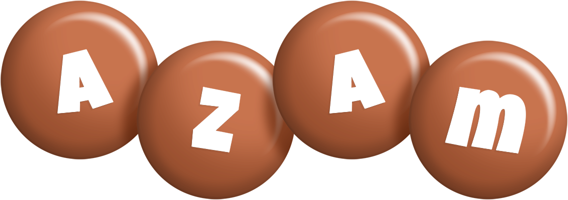 Azam candy-brown logo