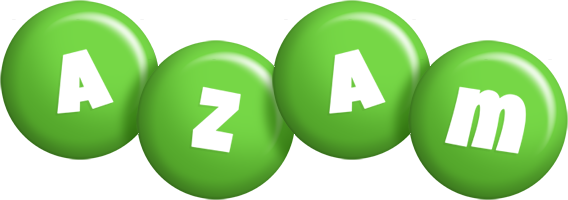 Azam candy-green logo