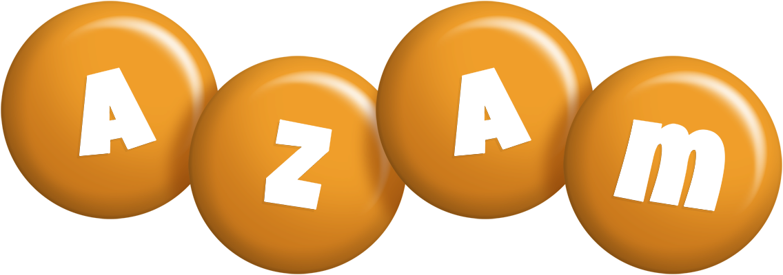 Azam candy-orange logo