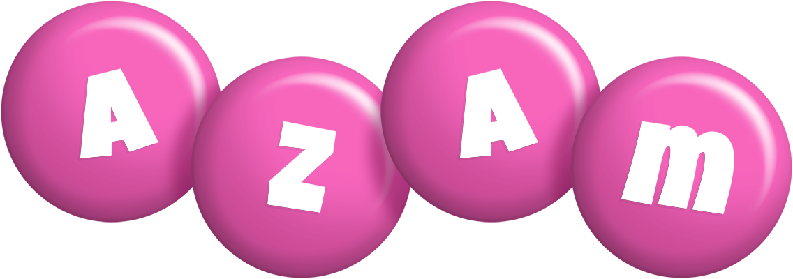 Azam candy-pink logo