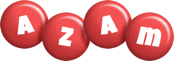 Azam candy-red logo