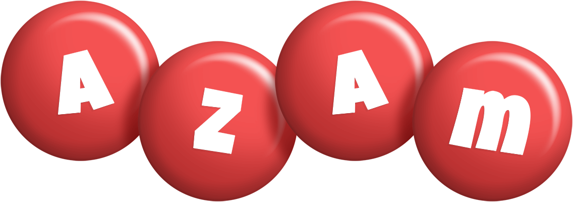 Azam candy-red logo
