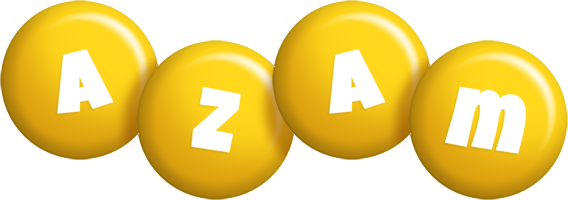 Azam candy-yellow logo