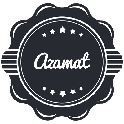 Azamat badge logo