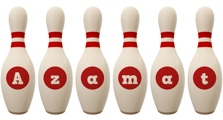 Azamat bowling-pin logo
