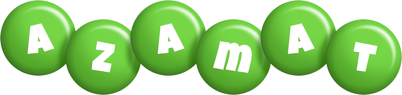 Azamat candy-green logo