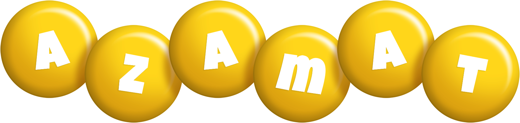 Azamat candy-yellow logo