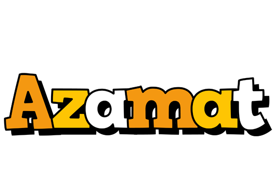Azamat cartoon logo