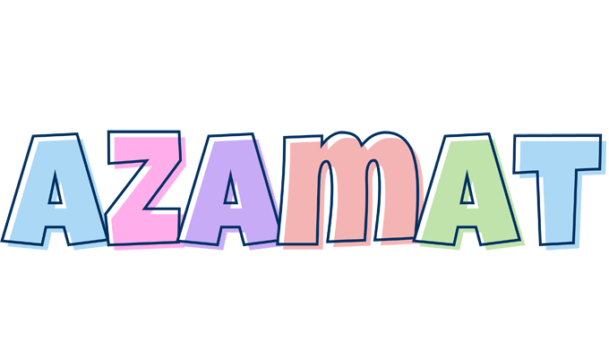 Azamat pastel logo