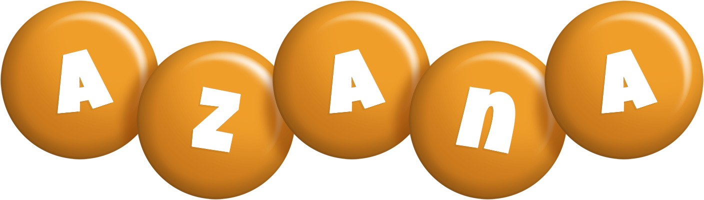 Azana candy-orange logo