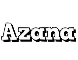 Azana snowing logo