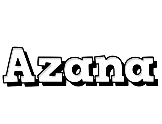 Azana snowing logo